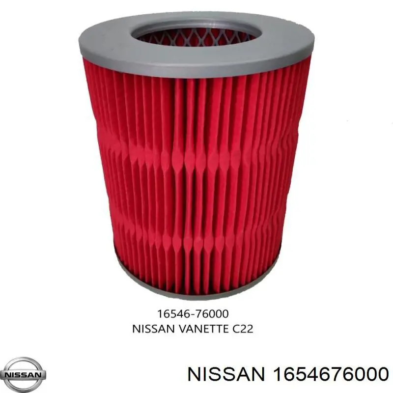 1654676000 Nissan filtr powietrza