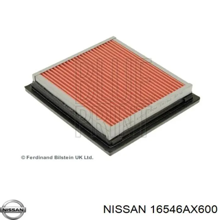 Filtr powietrza Nissan/Infiniti 16546AX600 cena, od 7,36 USD
