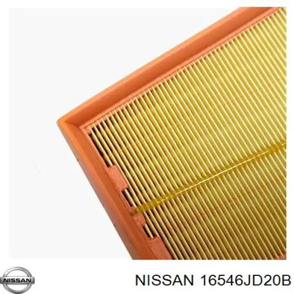 Do koszyka 16546JD20B Nissan/Infiniti Filtr powietrza