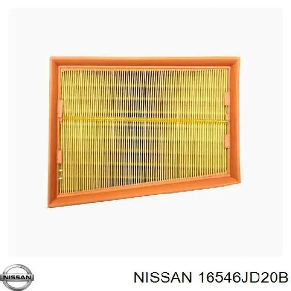 Do koszyka 16546JD20B Nissan/Infiniti Filtr powietrza