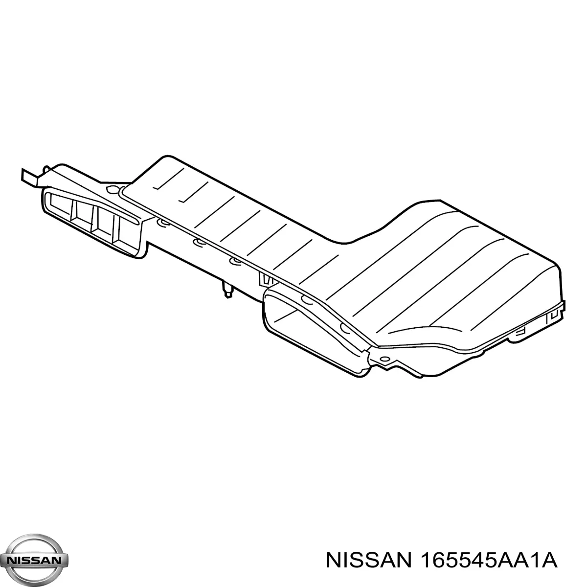 Wlot powietrza do filtra powietrza Nissan/Infiniti 165545AA1A cena, od 126,25 USD