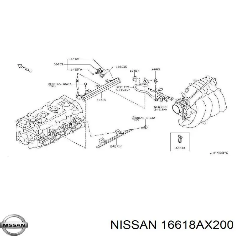 Pierścień uszczelniający wtryskiwacza Nissan/Infiniti 16618AX200 cena, od 5,13 USD