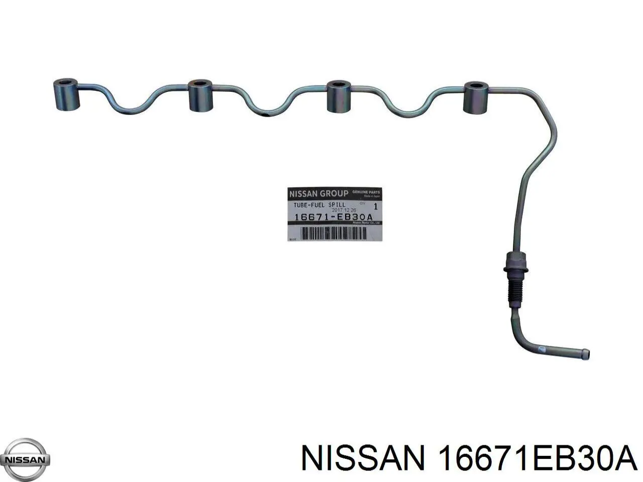Rurka paliwa, zwrotna od wtryskiwaczy do Nissan Navara NP300 III D40