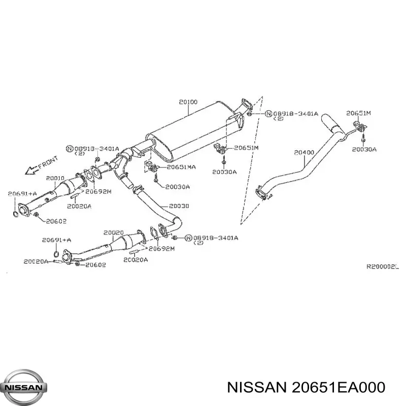 Do koszyka 20651EA000 Nissan/Infiniti Poduszka mocowania tłumika