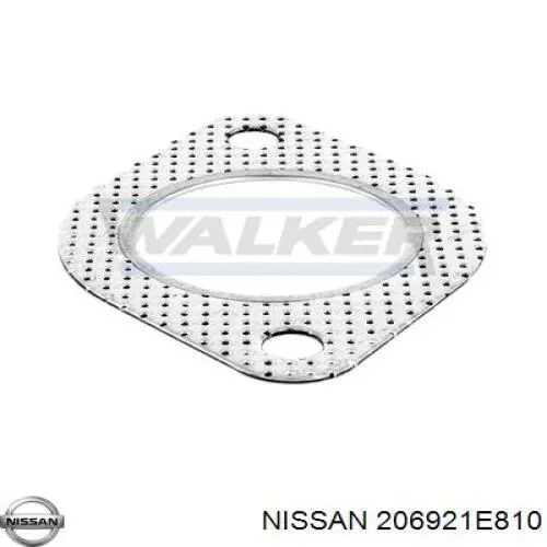 Do koszyka 206921E810 Nissan/Infiniti Uszczelka rury odbiornika tłumika