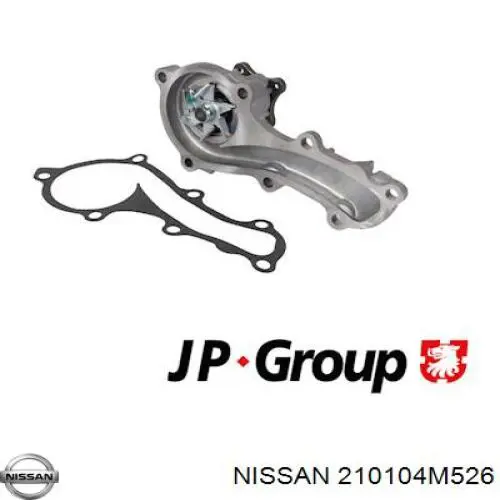 Pompa chłodząca wodna Nissan/Infiniti 210104M526 cena, od 129,14 USD