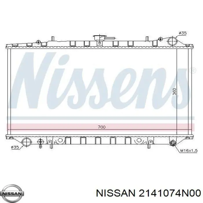 2141074N00 Nissan/Infiniti Chłodnica silnika