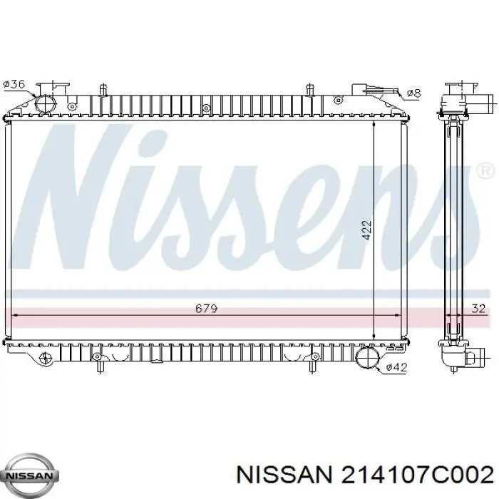 214107C002 Nissan/Infiniti Chłodnica silnika