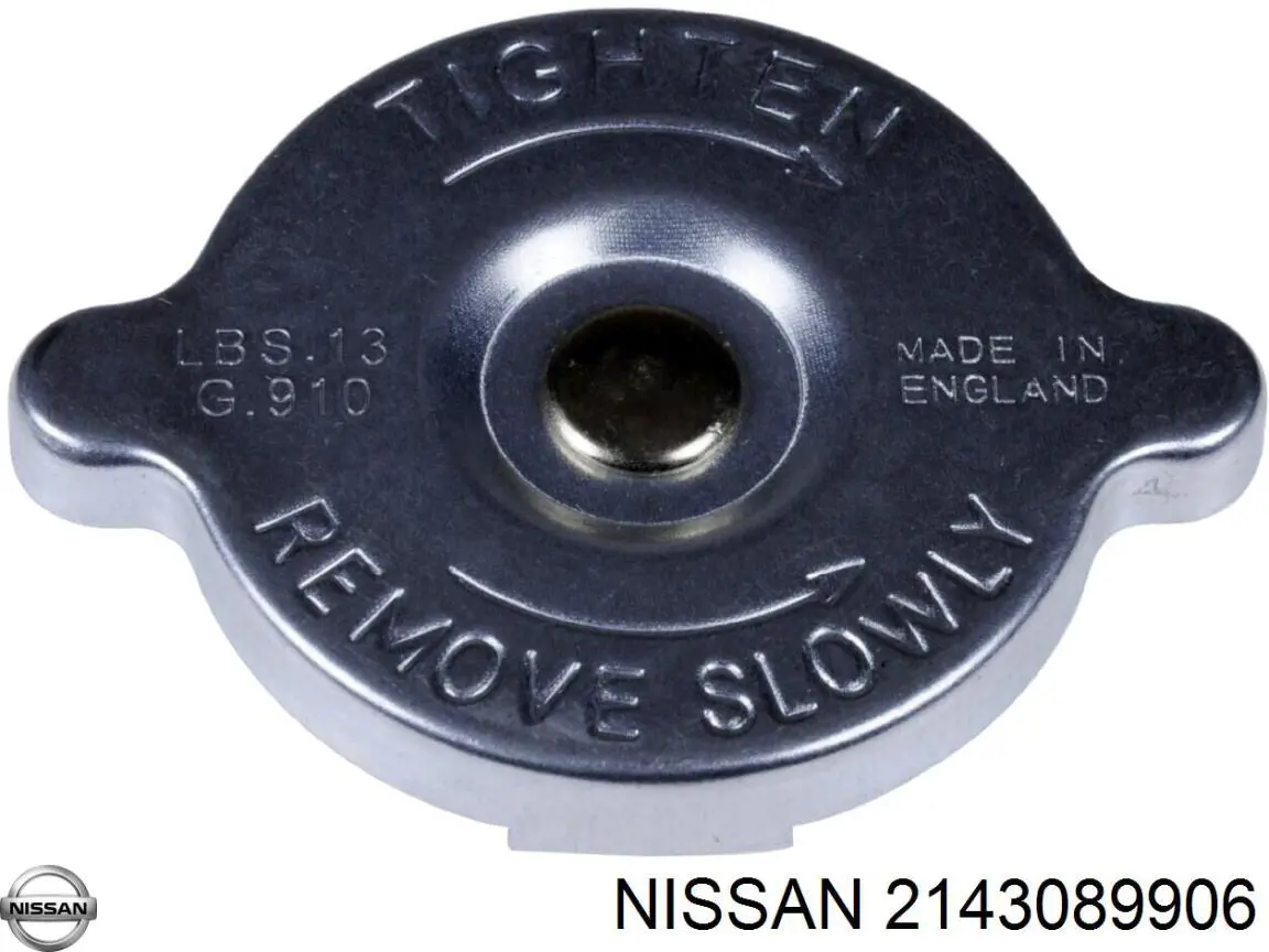 Pokrywa (korek) chłodnicy Nissan/Infiniti 2143089906 cena, od 3,72 USD