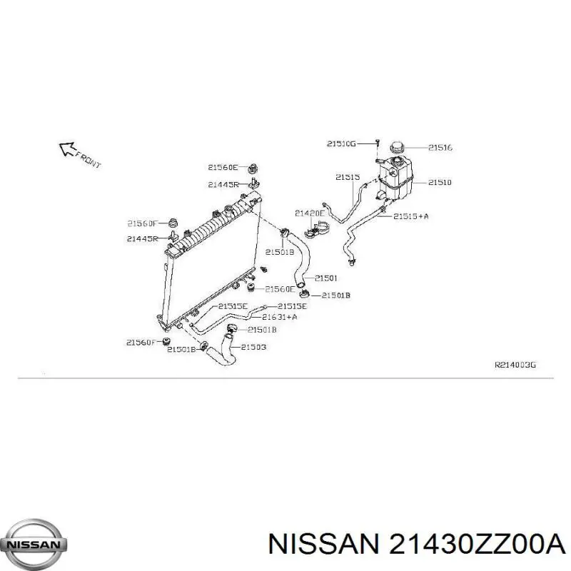 21430ZZ00A Nissan/Infiniti Pokrywa (korek) zbiornika wyrównawczego