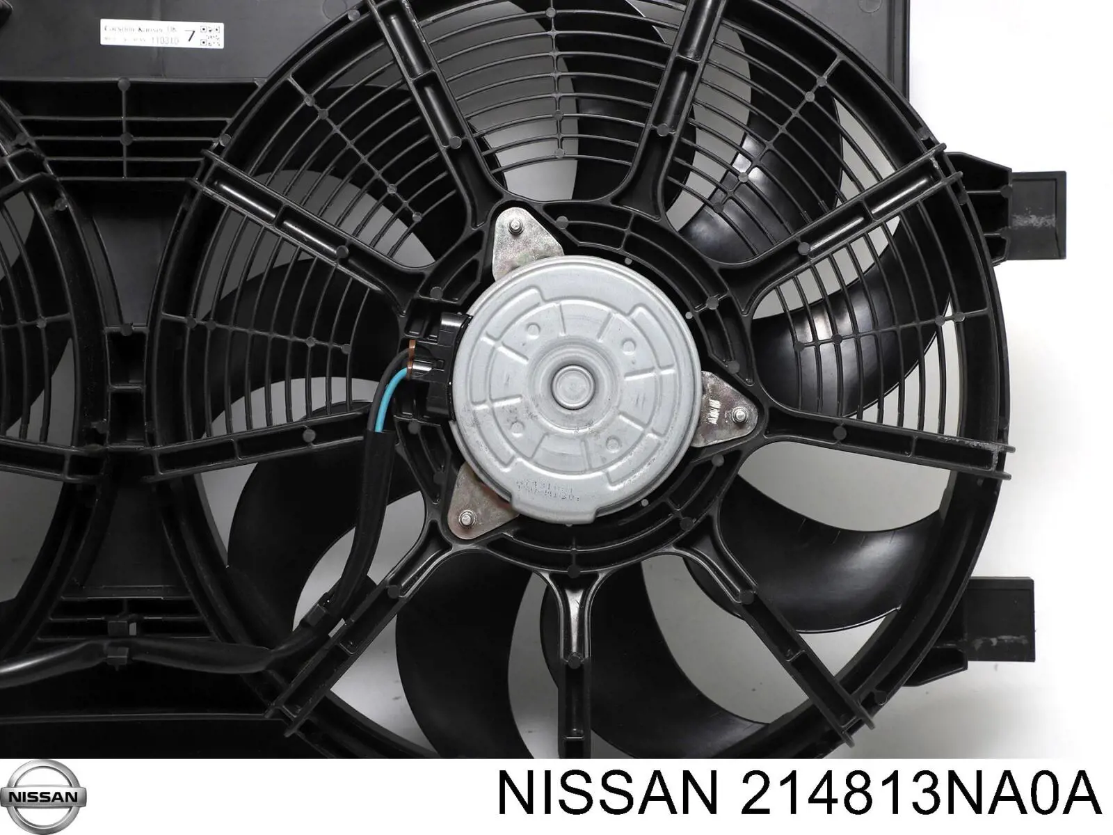 214813NA0A Nissan/Infiniti Dyfuzor chłodnicy, w komplecie z silnikiem i wirnikiem