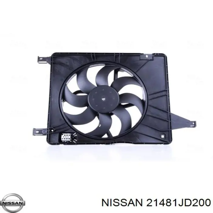 Dyfuzor chłodnicy, w komplecie z silnikiem i wirnikiem Nissan/Infiniti 21481JD200 cena, od 128,42 USD