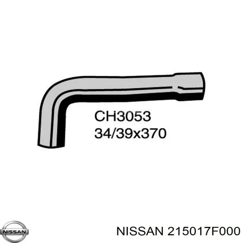 215017F000 Nissan/Infiniti Przewód (króciec) chłodnicy górny