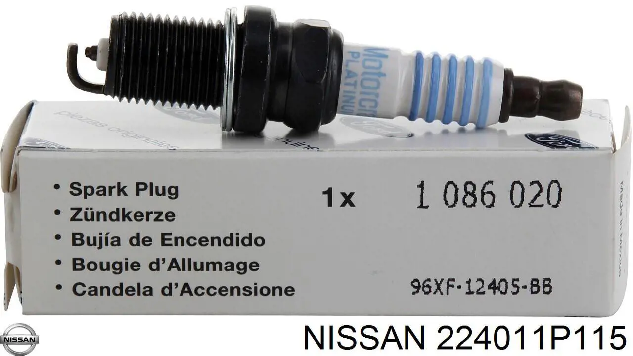 Świeca zapłonowa Nissan/Infiniti 224011P115 cena, od 9,12 USD