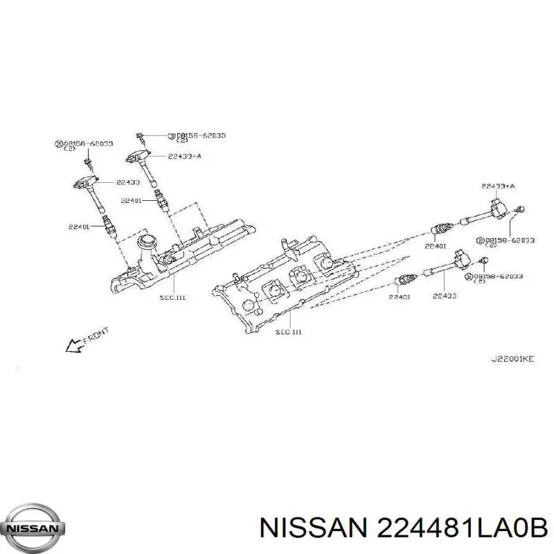 224481LA0B Nissan/Infiniti Cewka zapłonowa