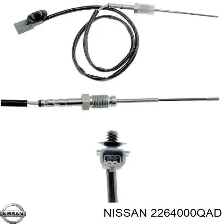 2264000QAD Nissan/Infiniti Czujnik temperatury spalin, filtra cząstek stałych