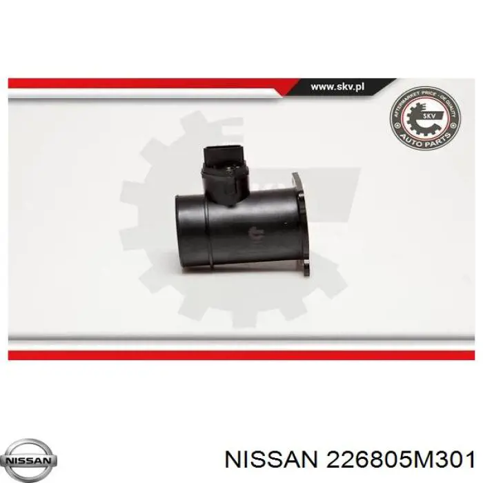 Czujnik przepływu powietrza, przepływomierz powietrza M.A.F. Nissan/Infiniti 226805M30A cena, od 37,08 USD