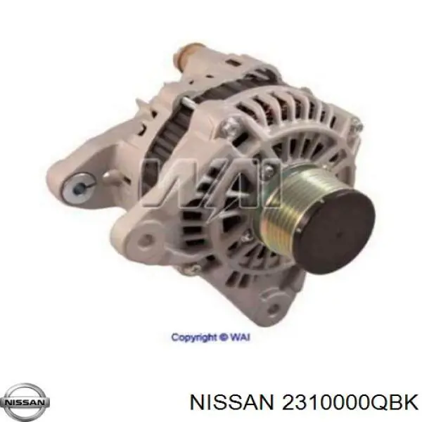 Alternator Nissan/Infiniti 2310000QBK cena, od 194,07 USD