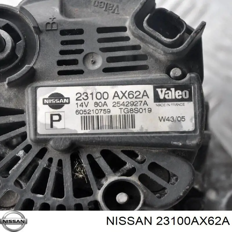 Alternator Nissan/Infiniti 23100AX62A cena, od 89,77 USD