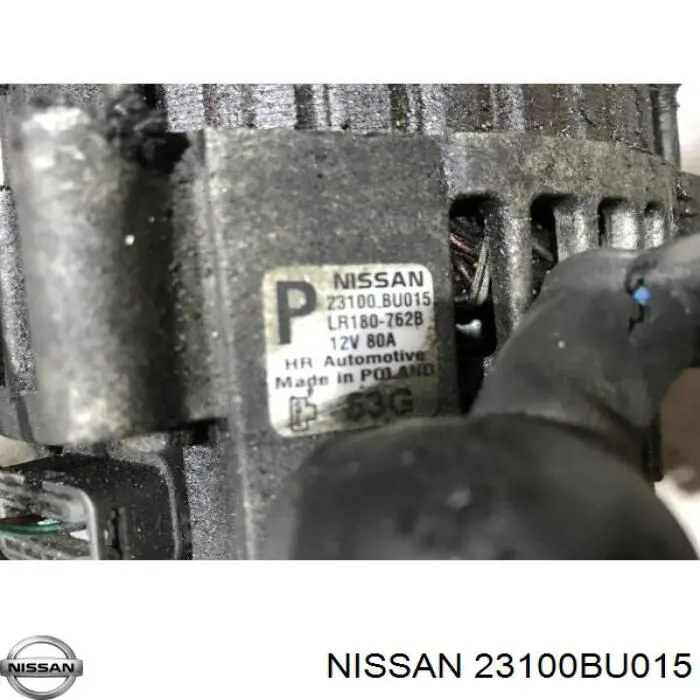 Do koszyka 23100BU015 Nissan/Infiniti Alternator