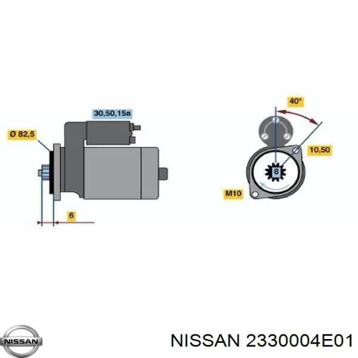 Rozrusznik do Nissan Bluebird  T72 , T12