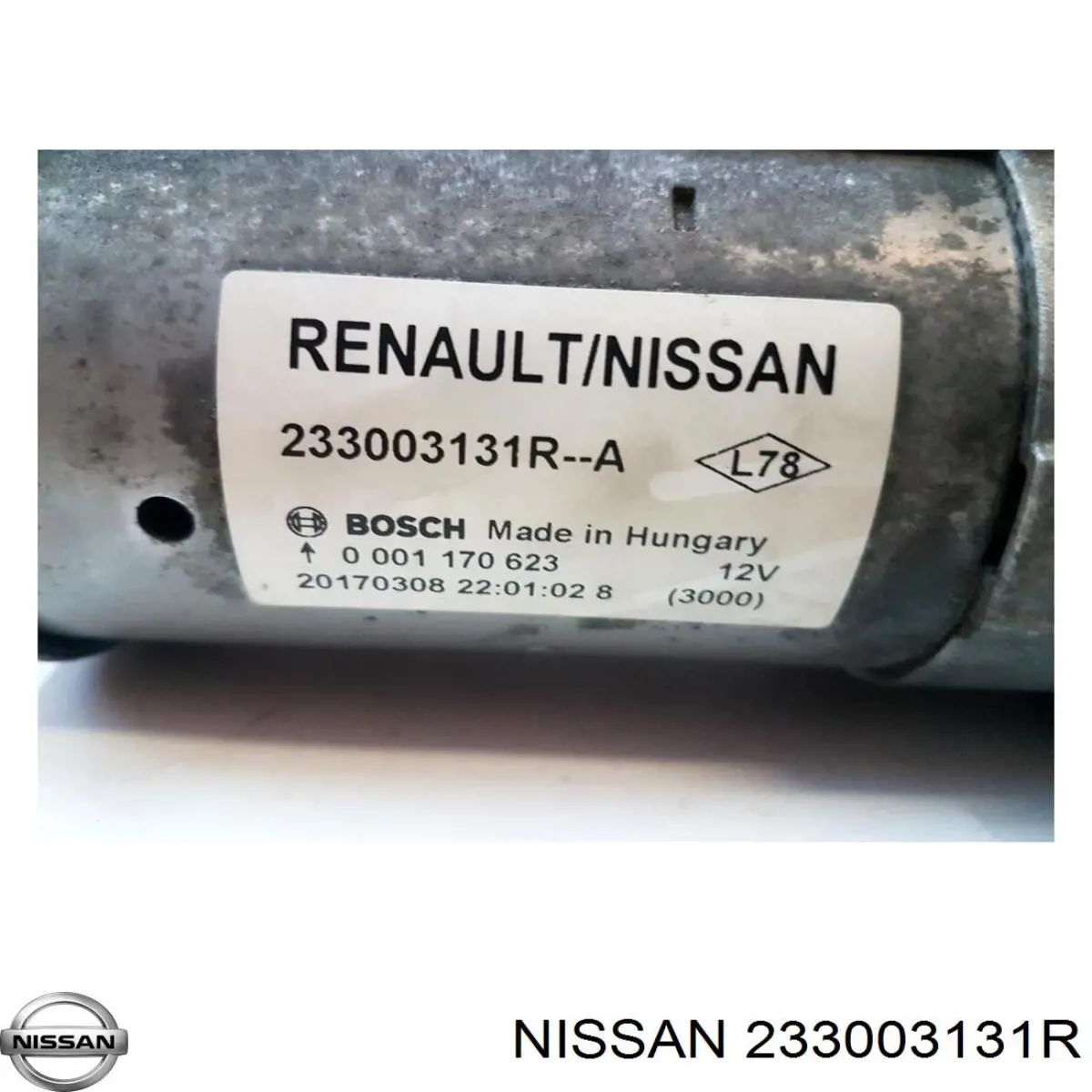 Rozrusznik Nissan/Infiniti 233003131R