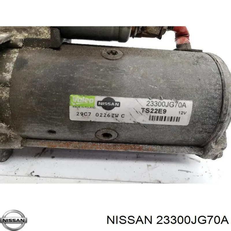 Do koszyka 23300JG70A Nissan/Infiniti Rozrusznik