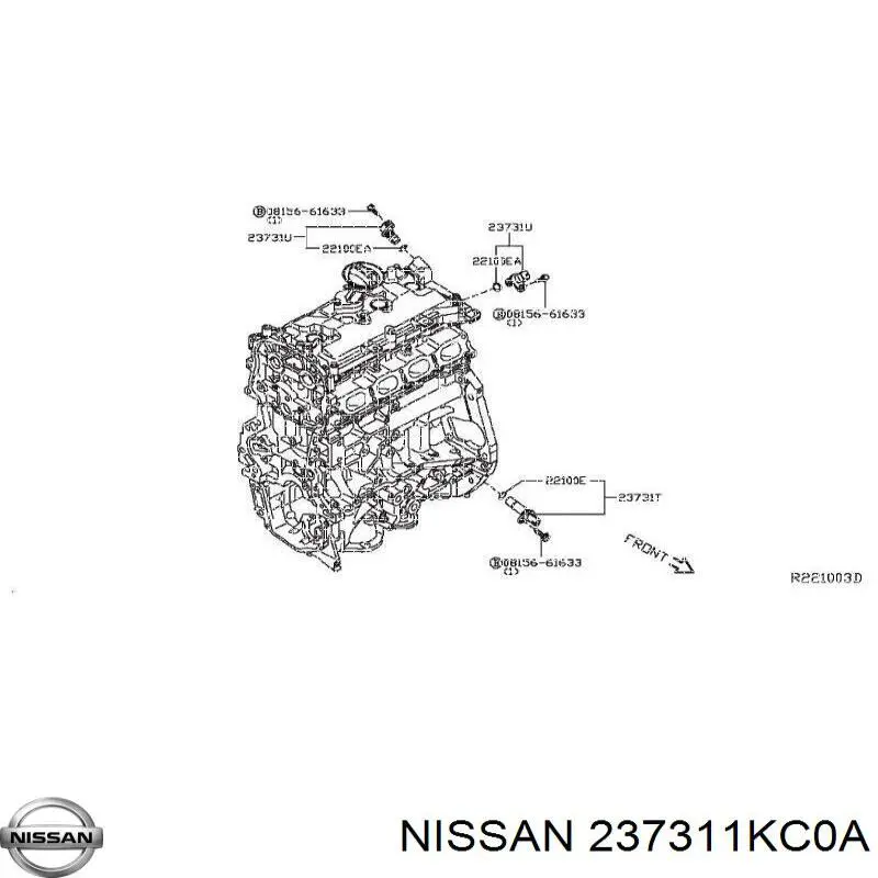 237311KC0A Nissan/Infiniti Czujnik położenia wału korbowego