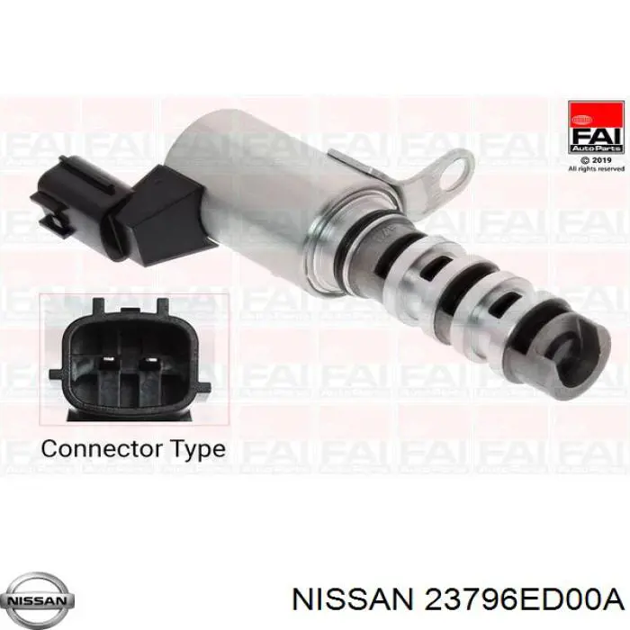 Do koszyka 237963AA0A Nissan/Infiniti Zawór elektromagnetyczny faz rozrządu