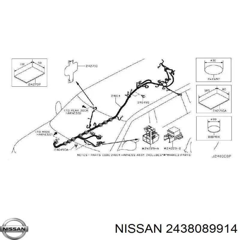 Obudowa skrzynki bezpieczników Nissan/Infiniti 2438089914 cena, od 41,41 USD