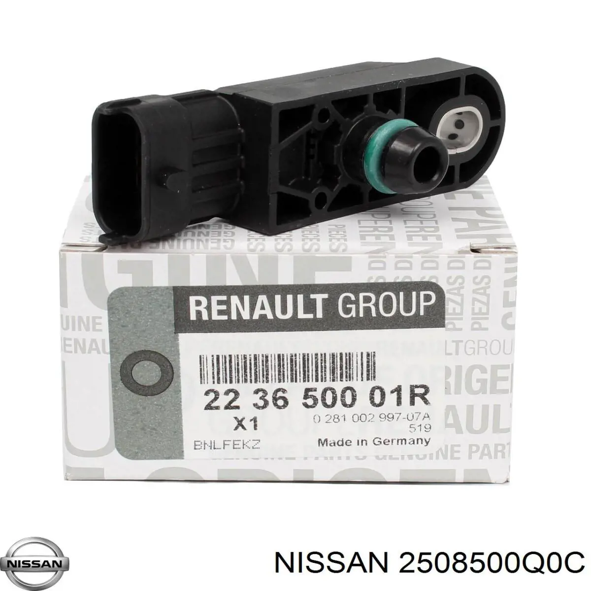 Czujnik ciśnienia w kolektorze ssącym, MAP Nissan/Infiniti 2508500Q0C cena, od 64,37 USD