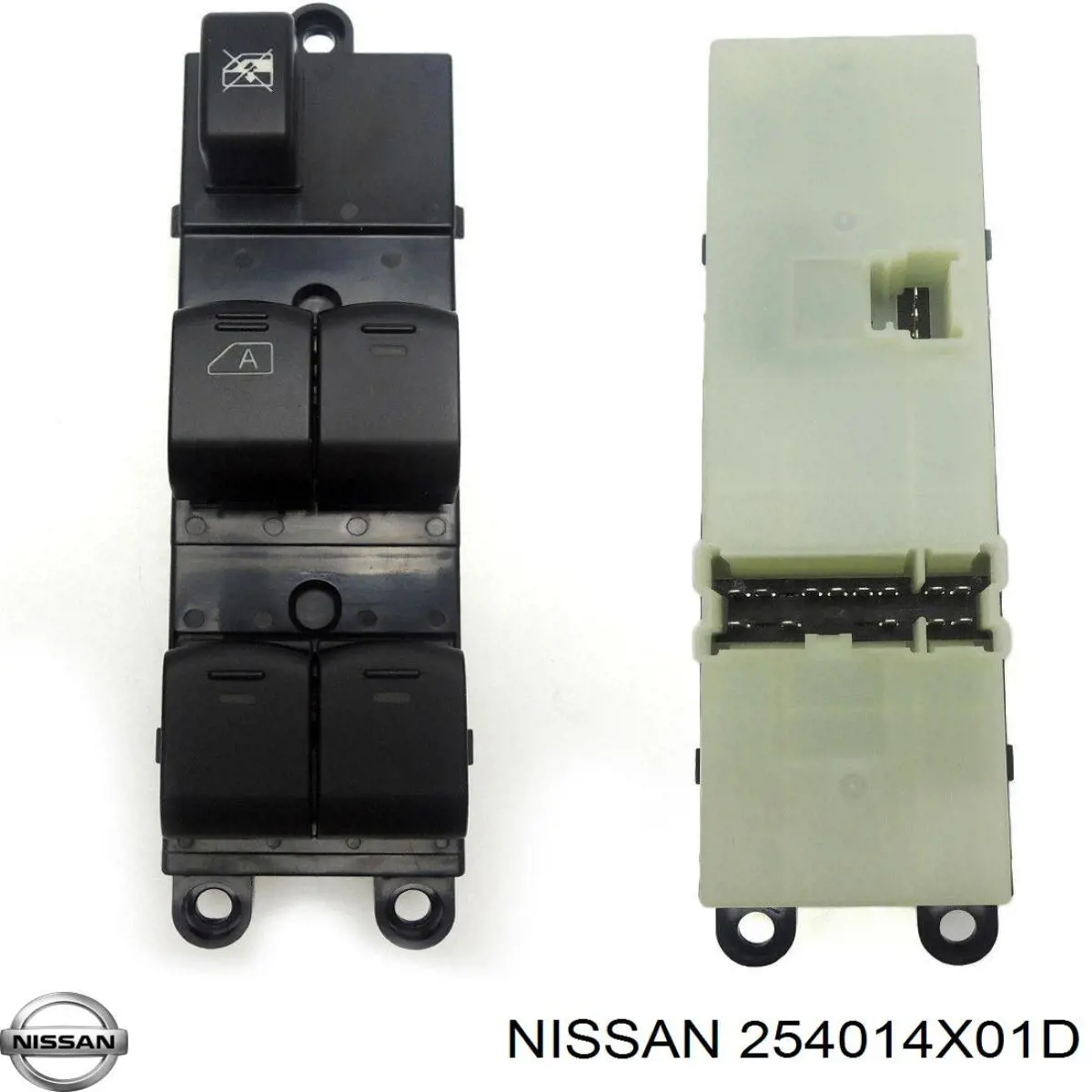 Panel przyciskowy sterowania podnośnikiem szyby przedni lewy Nissan/Infiniti 25401BH12C cena, od 46,85 USD