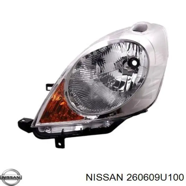 Reflektor lewy Nissan/Infiniti 260609U100