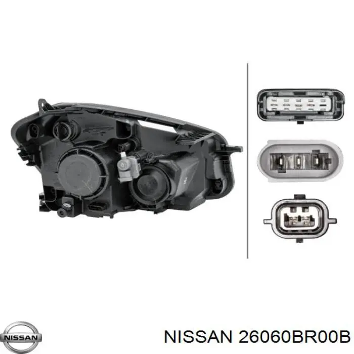 Reflektor lewy Nissan/Infiniti 26060BR00B cena, od 221,33 USD