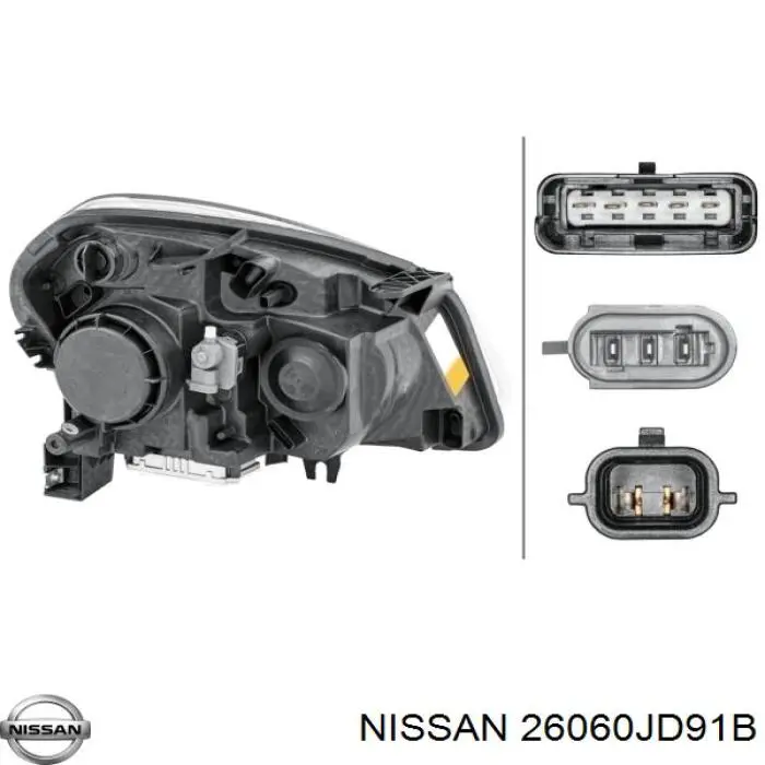 26060JD91B Nissan/Infiniti Reflektor lewy