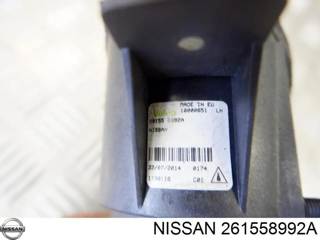 Lampa przeciwmgielna lewa Nissan/Infiniti 261558992A cena, od 27,24 USD
