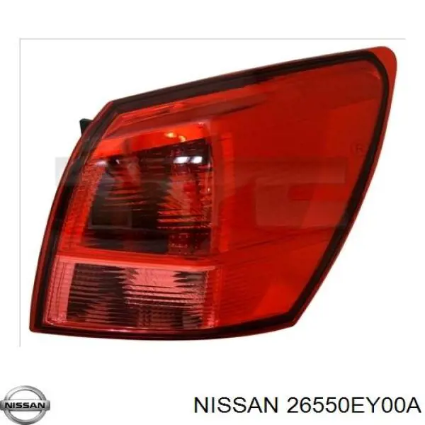 Lampa zespolona tylna prawa zewnętrzna Nissan/Infiniti 26550EY00A cena, od 92,20 USD