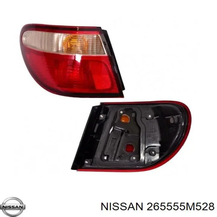 Lampa zespolona tylna lewa zewnętrzna Nissan/Infiniti 265555M52A cena, od 61,29 USD
