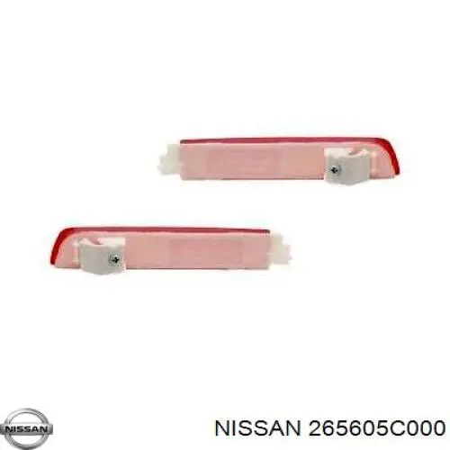 Lampa odblaskowa zderzaka tylnego prawa Nissan/Infiniti 265605C000 cena, od 15,69 USD
