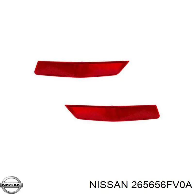 Lampa odblaskowa zderzaka tylnego lewa Nissan/Infiniti 265656FV0A cena, od 13,49 USD