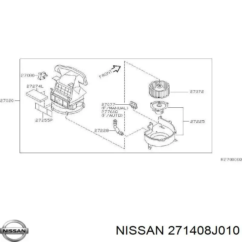 Chłodnica nagrzewnicy (ogrzewacza) do Nissan Altima L31 