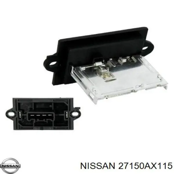 Rezystor wentylatora nagrzewnicy (ogrzewacza kabiny) Nissan/Infiniti 27150AX115 cena, od 24,57 USD
