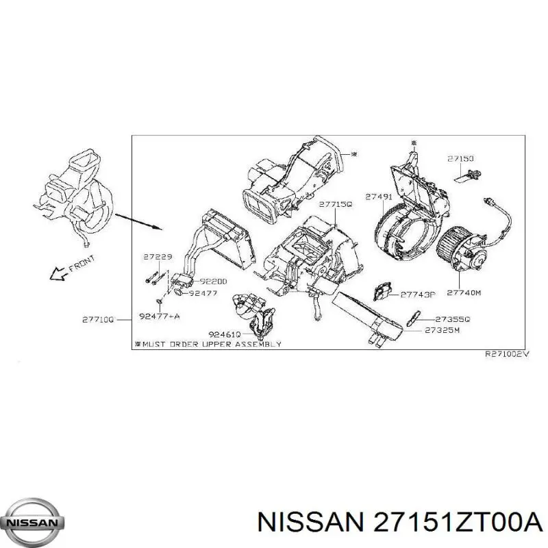 Rezystor wentylatora nagrzewnicy (ogrzewacza kabiny) Nissan/Infiniti 27151ZM70A cena, od 56,42 USD
