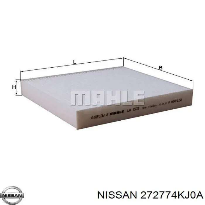 Filtr kabiny Nissan/Infiniti 272774KJ0A cena, od 8,47 USD