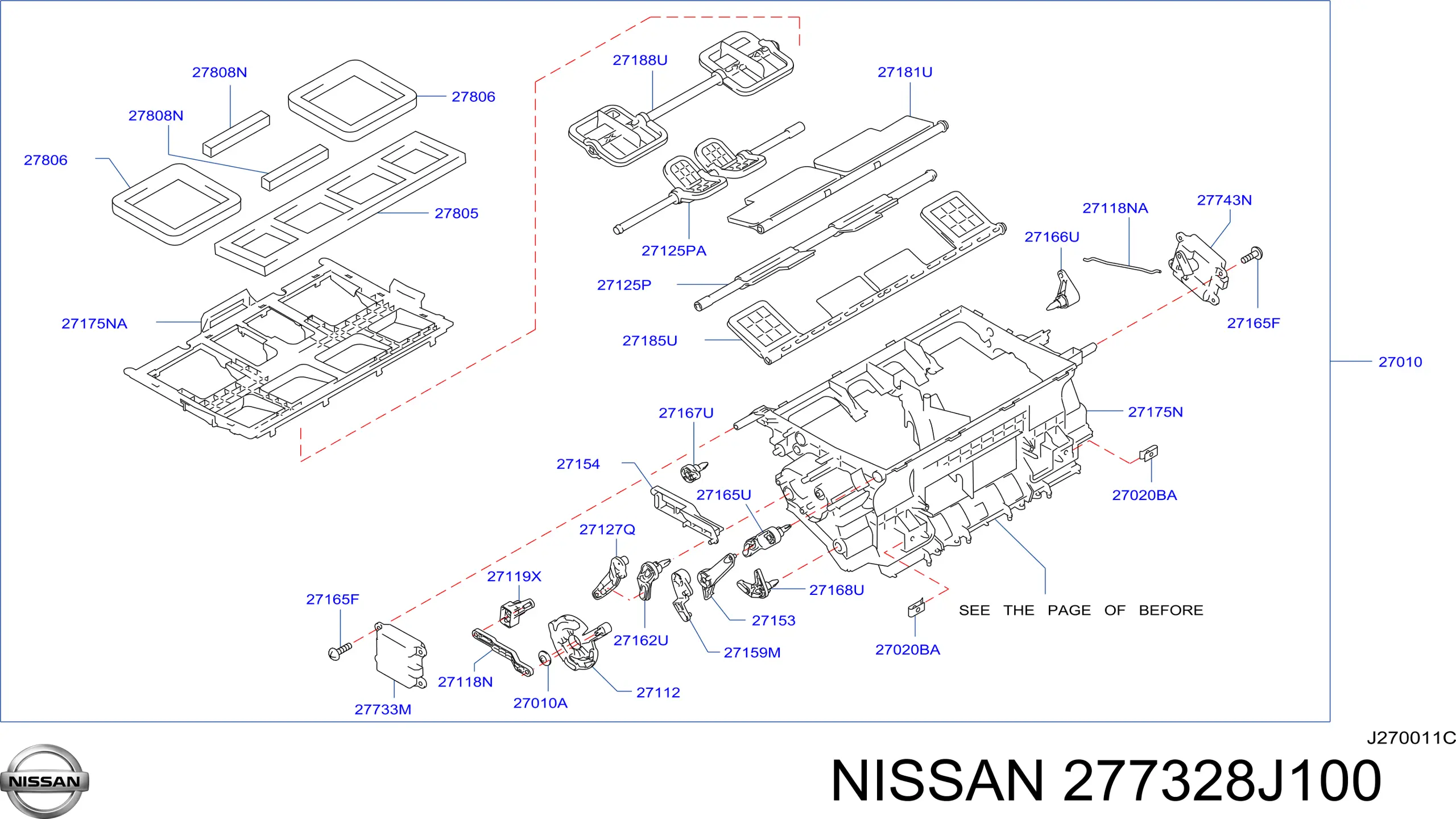 Do koszyka Silniczek klapy nagrzewnicy Infiniti FX  S50
