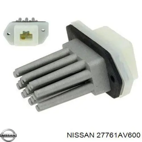 Rezystor wentylatora nagrzewnicy (ogrzewacza kabiny) Nissan/Infiniti 27761AV600 cena, od 19,80 USD