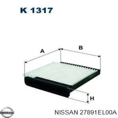 Filtr kabiny Nissan/Infiniti 27891EL00A