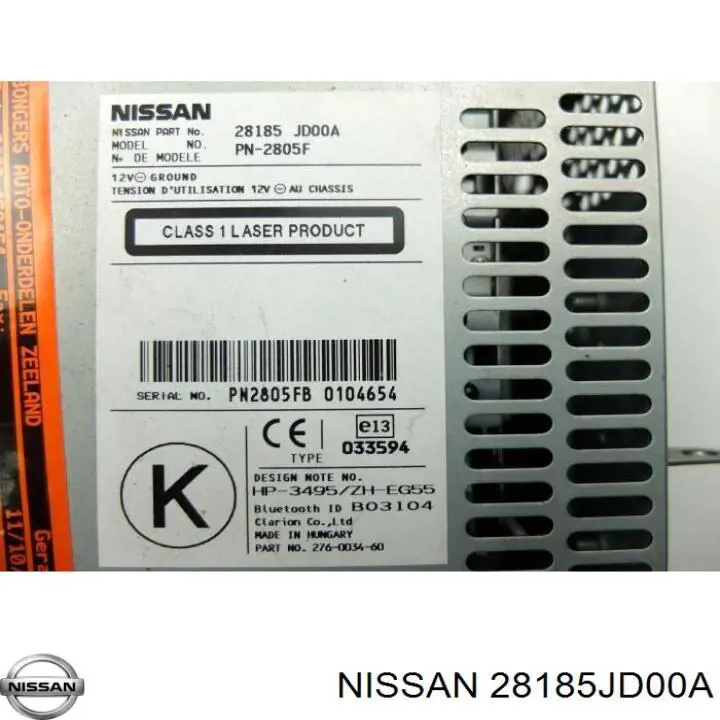Radioodtwarzacz (radio AM/FM) do Nissan Qashqai I J10