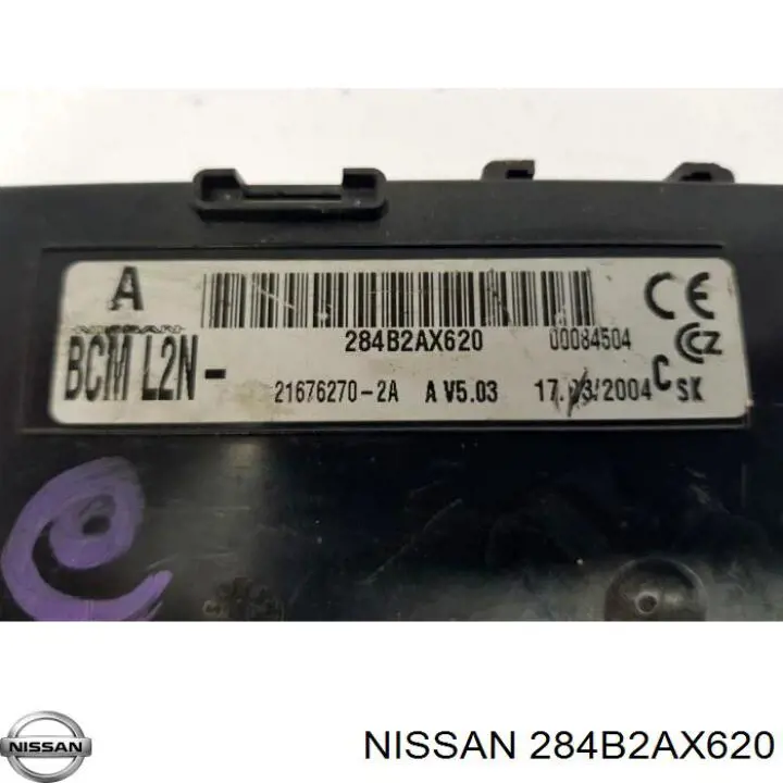 Do koszyka 284B2AX620 Nissan/Infiniti Blok komfortu