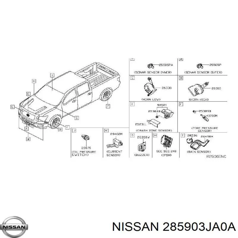 285903JA0A Nissan/Infiniti Antena (pierścień) immobilizera